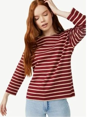 Free Assembly Boatneck Top EUC